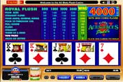 Free Aces and Faces Video Poker Game
